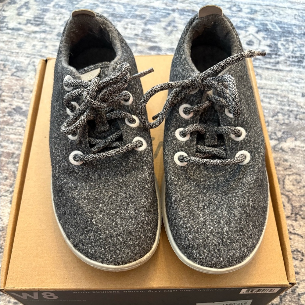 Allbirds Wool runner in natural Grey size 8